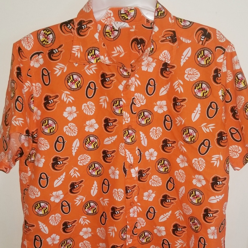 Rare Baltimore Orioles Hawaiian Shirt SGA